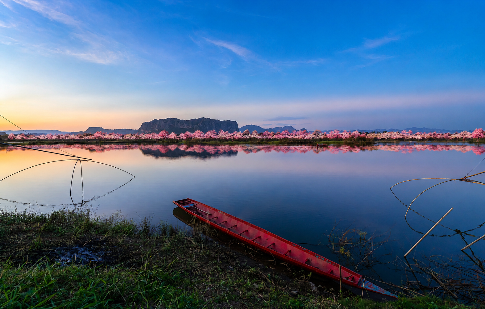 Evening nature view in Phuphaman, Khon Kaen